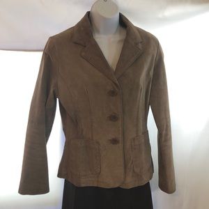 ASHLEY 7M Leather jacket with 2 pockets & buttons